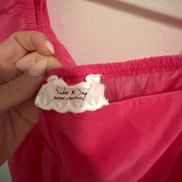 Sadie & Sage Hot Pink Mini Dress Tween Size XL - Picture 10 of 12